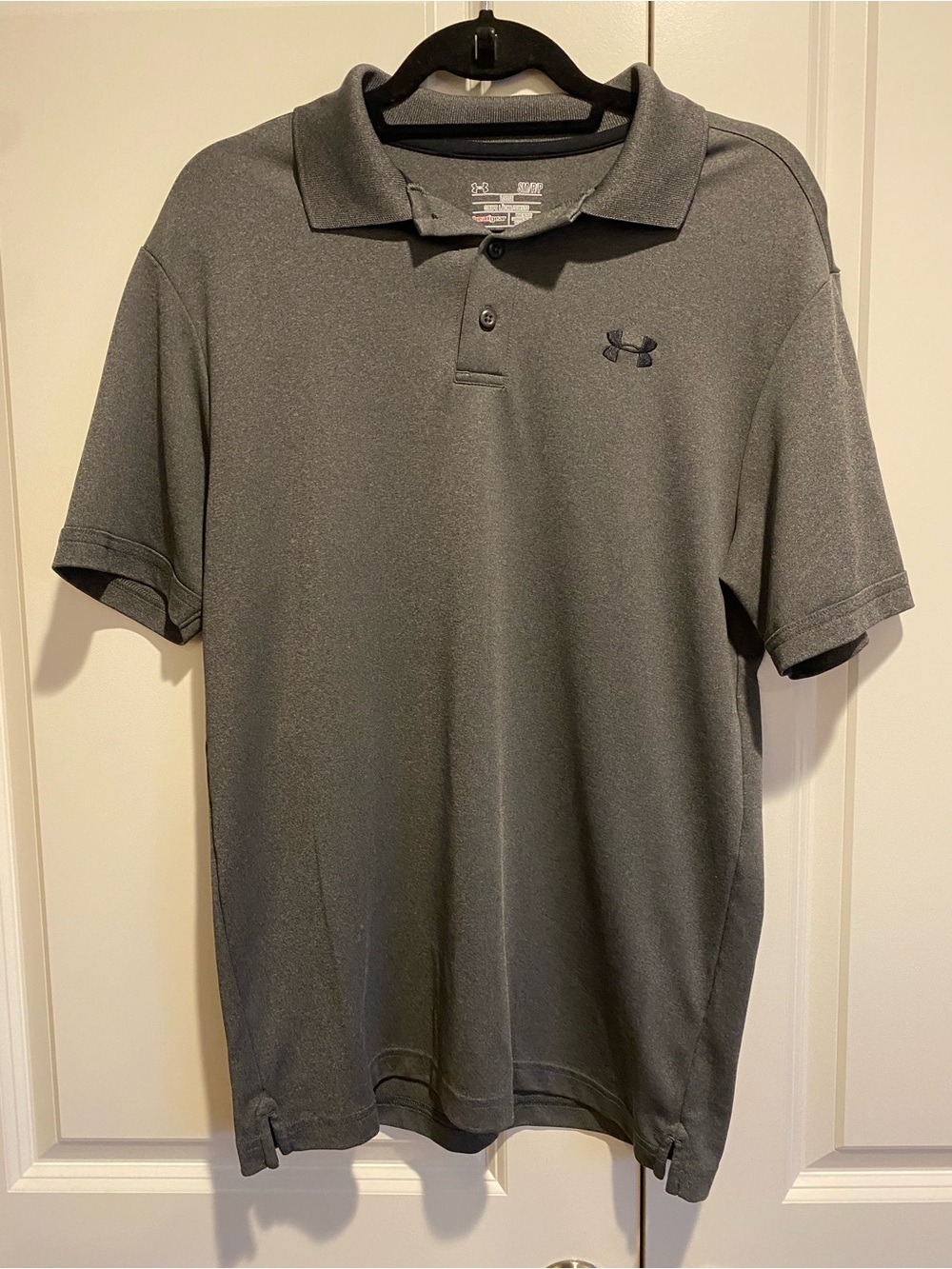 Under Armour Men's Charcoal Gray Polo Shirt